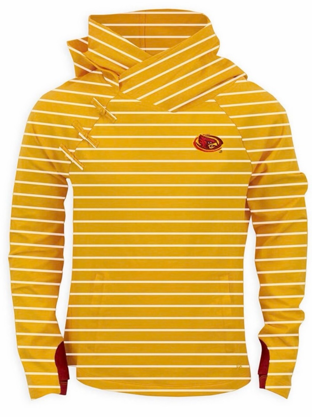 NWT IOWA STATE CYCLONES WOMANS 2XL CARDINAL POPPY LONG SLEEVE HOODED SWEATSHIRT